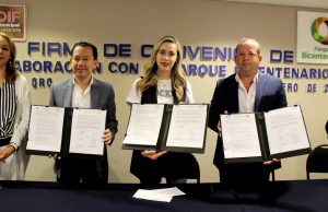 DIF Municipal firmó convenio de colaboración con el Parque Bicentenario.