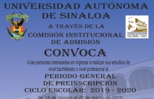 Avanzan preinscripciones en la UAS, van 56 % de fichas entregadas