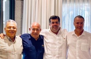 Se reúne Pedro Haces con Quirino Ordaz y exgobernadores Juan Millán y Chuy Aguilar