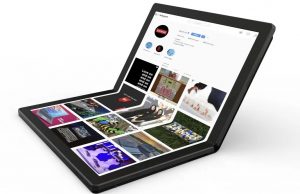 Presentan la primer laptop con pantalla flexible