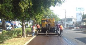 Rehabilitan carpeta asfáltica del bulevar Sinaloa, en Culiacán