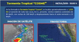 Se forma la #TormentaTropical #Cosme