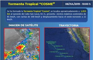 Se forma la #TormentaTropical #Cosme