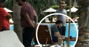 El “Capitán América” hospedado en Nuevo Vallarta y anunciando leche mexicana