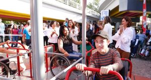 Inauguran juegos para personas con discapacidad en el Parque Acuático