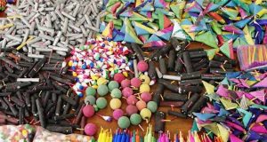 Ocho detenidos y más de 90 kilos de pirotecnia asegurados en Culiacán, durante el fin de semana