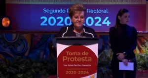 Rinde protesta Silvia Paz Díaz Camacho en segundo periodo como rectora de la UAdeO