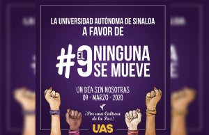 La UAS a favor de ¡EL NUEVE NINGUNA SE MUEVE! y de legislación sobre abuso sexual
