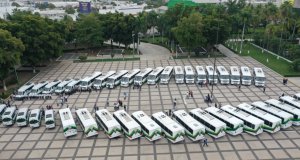 Entregan 40 nuevas unidades de transporte público; suman ya 400 en Sinaloa