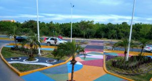 Así está quedando el paso peatonal por malecón nuevo