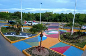 Así está quedando el paso peatonal por malecón nuevo
