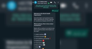 OMS resuelve dudas de COVID-19 vía WhatsApp