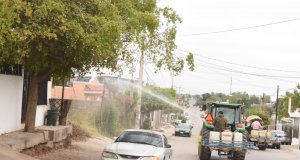 Inicia jornada de sanitización en colonias de Culiacán