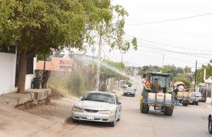 Inicia jornada de sanitización en colonias de Culiacán