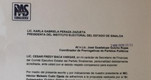 Formaliza el PAS ante el IEES, decisión de donar 50% de sus prerrogativas