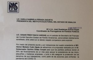 Formaliza el PAS ante el IEES, decisión de donar 50% de sus prerrogativas