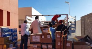 Lista, la entrega de insumos y material médico a 19 hospitales