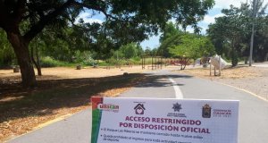 Continúa restricción de acceso a espacios públicos como parque “Las Riberas”