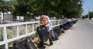 Realizan jornada de limpieza en 75 arroyos y canales de Culiacán