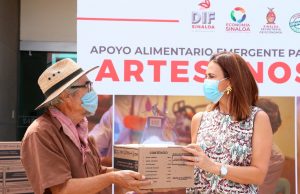 Artesanos reciben apoyo alimentario de DIF Sinaloa