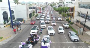 Con mega-caravana celebra PAS respaldo a iniciativa para uso obligatorio de cubrebocas