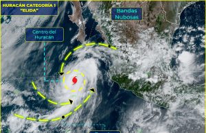 Elida es huracán categoría 1, pero se aleja de las costas mexicanas