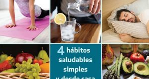 4 hábitos saludables, simples y desde casa