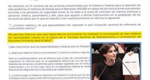 Critica Lilly Téllez pago de 135 mdp por sólo ‘dos’ médicos cubanos