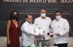Entrega el CMB el cinturón Mazahua al mérito humanitario ante el COVID