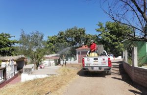 Realiza PC jornada de sanitización en panteones