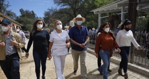 Quirino compromete obras en Santiago de los Caballeros, Badiraguato