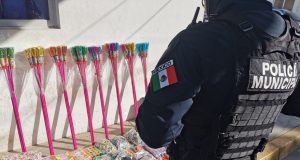 Decomisan más de 100 kilos de cuetones en colonia Prados en Culiacán