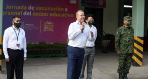 Quirino agradece a AMLO el inicio de vacunación para maestros