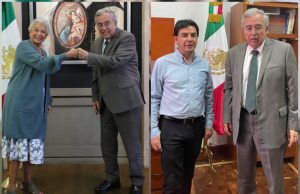 Rocha Moya se reúne con Olga Sánchez Cordero y con Jesús Ramírez