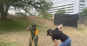 Ejército lleva a cabo la arborización del “Paseo de la Alegría” en Culiacán