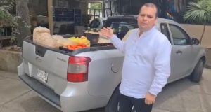 Donan agricultores de Culiacán camioneta al templo del Carmen; la unidad servirá para traslado de alimentos