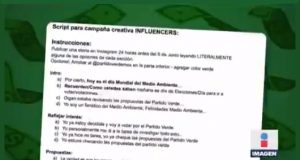 Este es el guión que “influencers” usaron para promocionar al Partido Verde