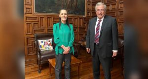 Rocha Moya se reúne con Claudia Sheinbaum; comparten experiencias académicas y de gobierno