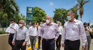 Rubén Rocha Moya se integra a estrategias de Salud contra Covid-19