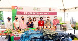 Sistema DIF Culiacán entrega despensas a familias damnificadas en Eldorado