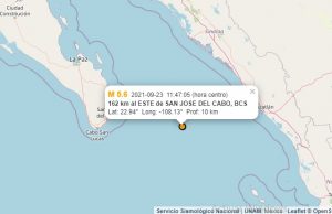 Sismo de 5.6 que se sintió en Culiacán tuvo epicentro en BCS, no en Elota