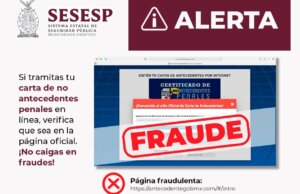 ¡No caigas en fraudes! Alerta SESESP sobre página falsa para cartas de no antecedentes penales