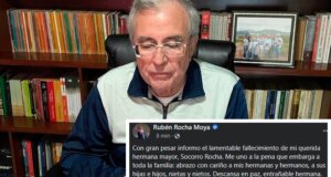 Muere Socorro Rocha, hermana del Gobernador de Sinaloa