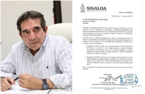Remueve Rocha a Cuén de la Secretarío de Salud