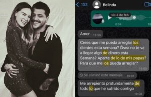 Belinda le pedía dinero para arreglarse los dientes a Nodal; filtra mensaje