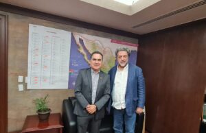 Aborda el Rector con autoridades de Educación Superior temas referentes al fortalecimiento institucional