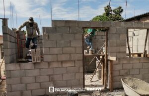 Avanza construcción de acciones de vivienda en Culiacancito