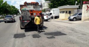 ¡A tapar baches! Refuerzan bacheo y reencarpetado por lluvias en Culiacán