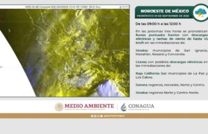 Continuarán lluvias por tormenta tropical “Madeline”