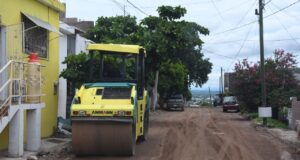 Avanza proyecto de pavimentación en la calle 24 de Junio de la colonia 5 de Mayo